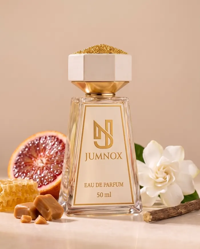 JUMNOX KRN05 PETEK — gurme niş parfüm; şişe, kokunun malzemeleriyle birlikte, 50 ml Eau de Parfum